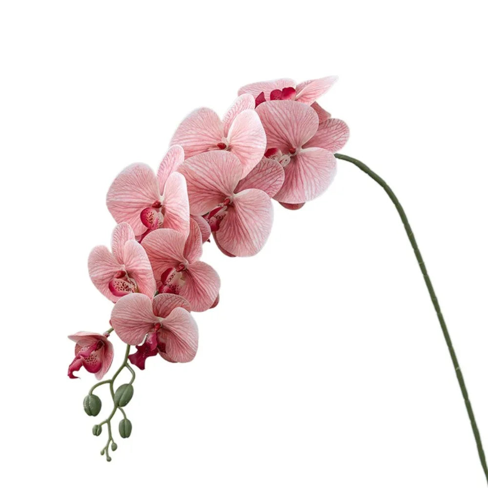 9-Head Artificial Phalaenopsis Orchid Branch | Real Touch Flowers