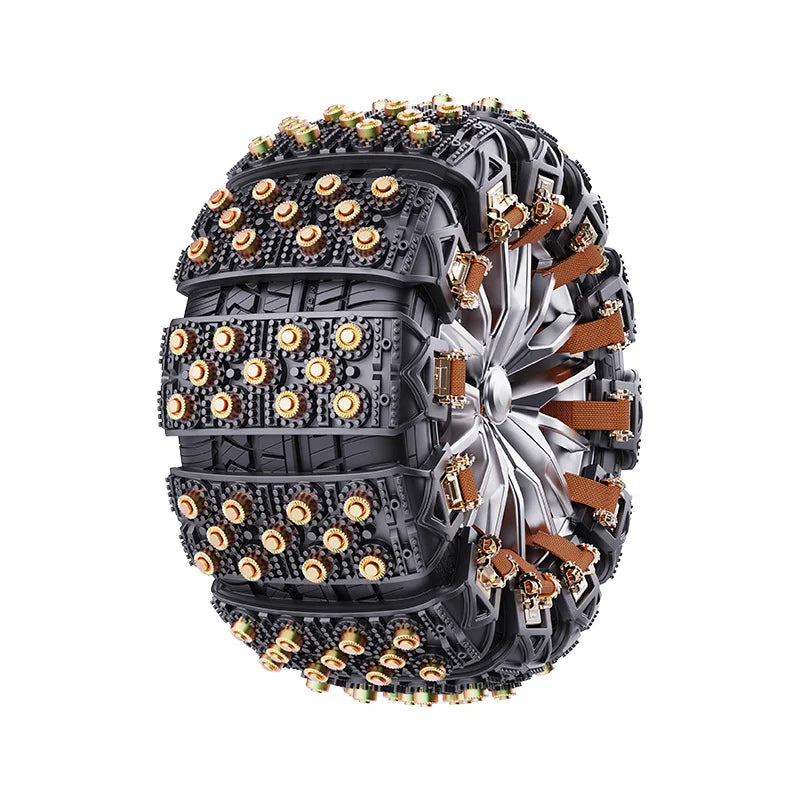 Universal All-Terrain Snow Traction Chains for SUVs, Cars, and Off-Road Vehicles Without Tire Damage Oasis Select