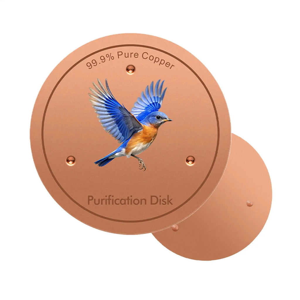 Metal Birds Bath Tray Copper Bird Bath Disk Outdoor Feeder Cleaning Accessories Triple-Point Support Purifier Disc Water Bowl Oasis Select