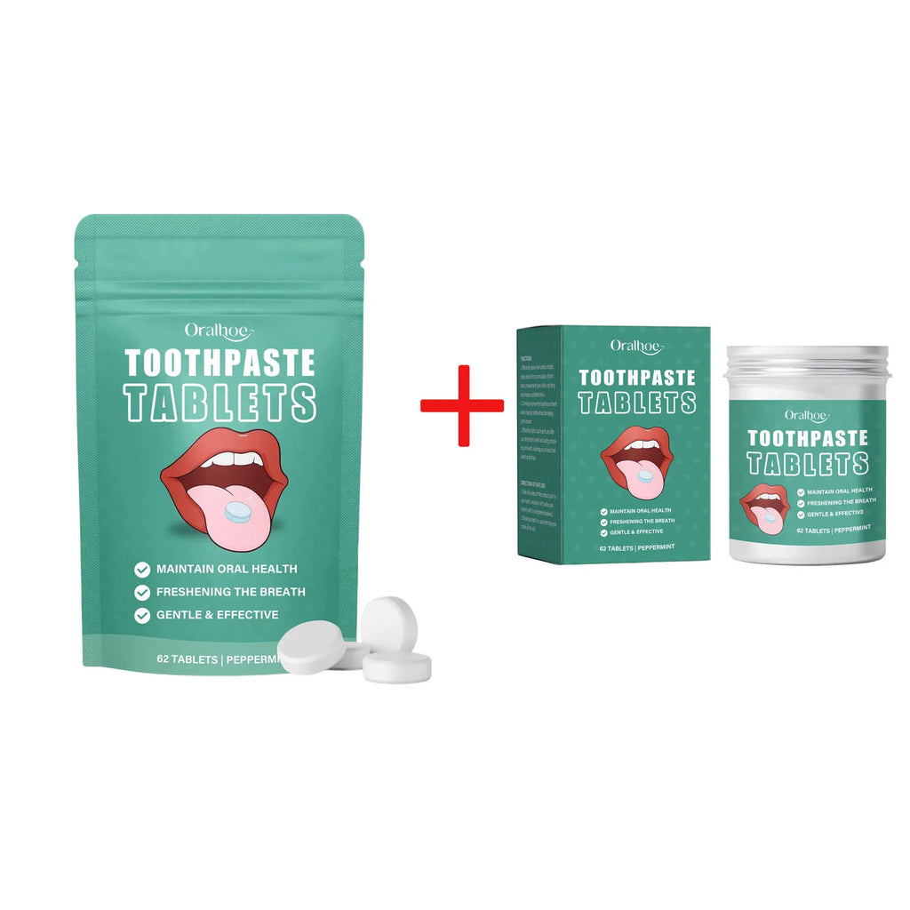 Jasmine Flavors Toothpaste Tablets Improve Bad Breath Remove Smoke Stains Fresh Mouthwash Oral Hygiene Solid Toothpaste Tablets Oasis Select 2pcs