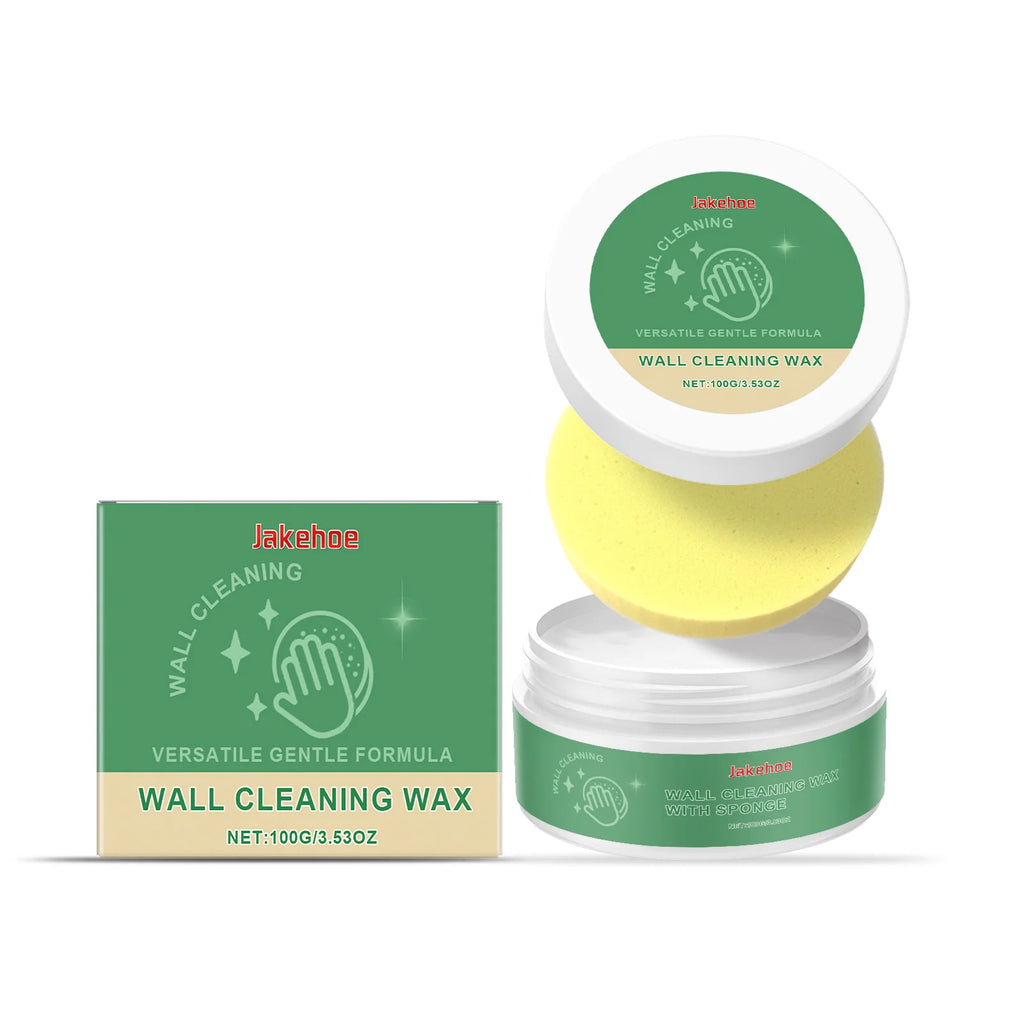 Jakehoe Wall Cleaning Wax for Crayon Mold Stains Daily Household Cleaning Gentle Wall Stain Remover with Sponge Included 100g Oasis Select 100g