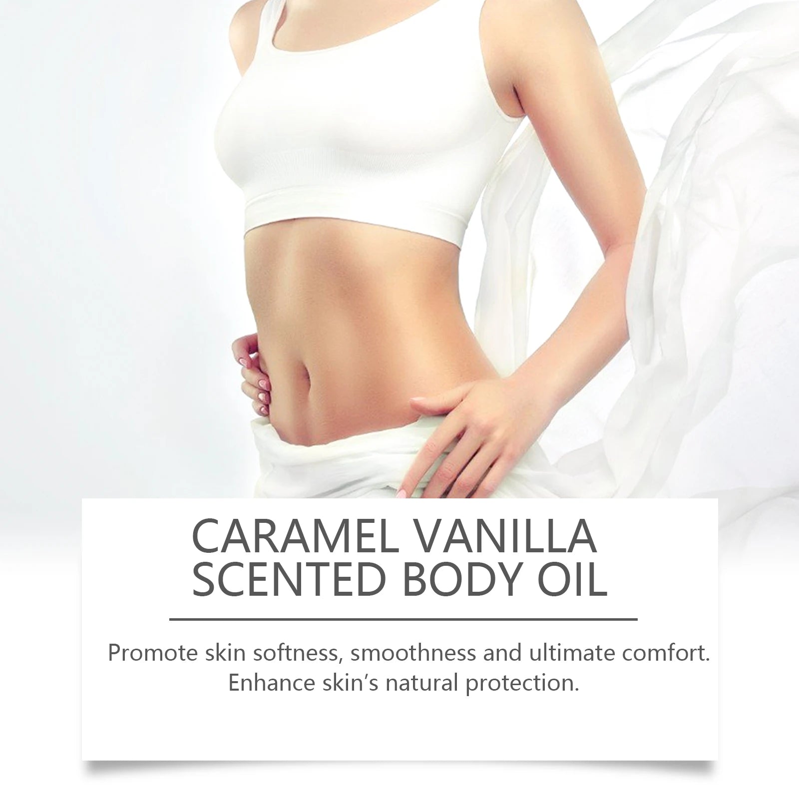 Caramel Vanilla Body Care Oil Moisturizes Repair Skin Barrier Increase Skin Elasticity Remove Chicken Skin Fragrance Body Oil Oasis Select