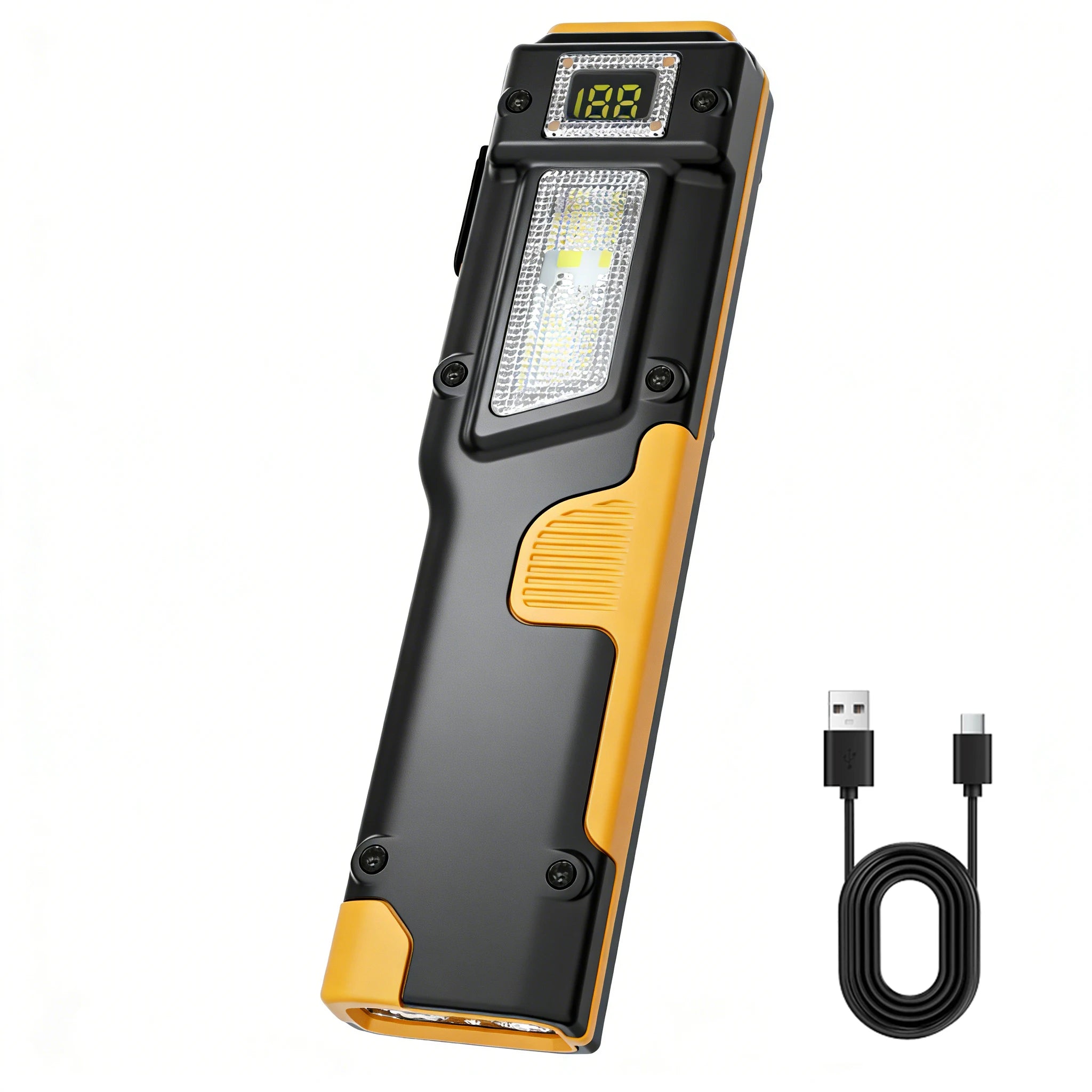 ZHIYU EDC Tactical Flashlight 1200 Lumen Dual LED+COB USB-C