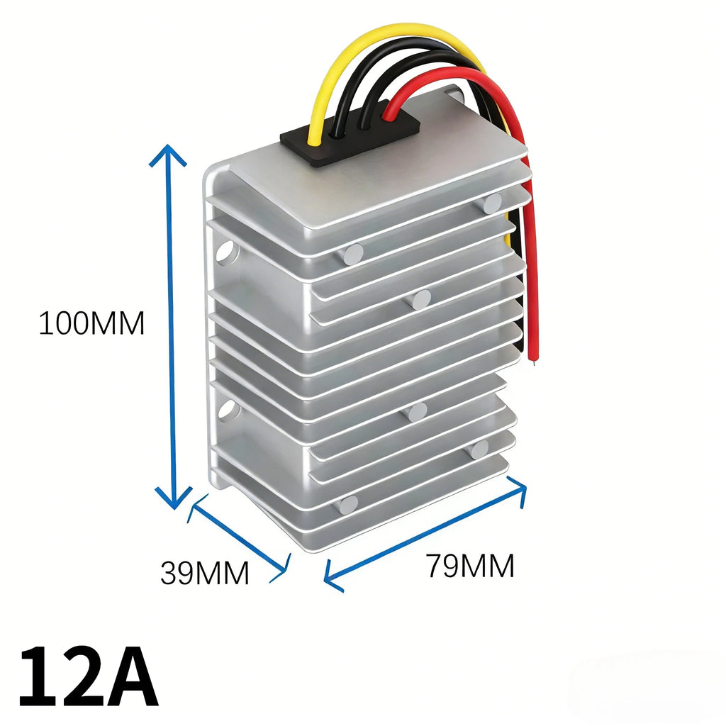 12V Lithium Battery Charger 9-35V to 13.8V 14.5V 12.6V 5A-20A Dual Battery System Boost Step-down DC Lead Acid Battery Charger Oasis Select 12A 9V-36V 13.8V