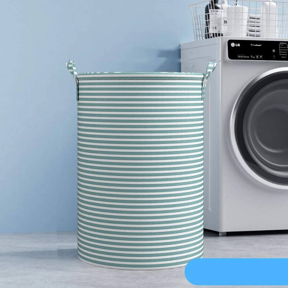 Foldable Cotton Linen Laundry Basket | Large Capacity Storage