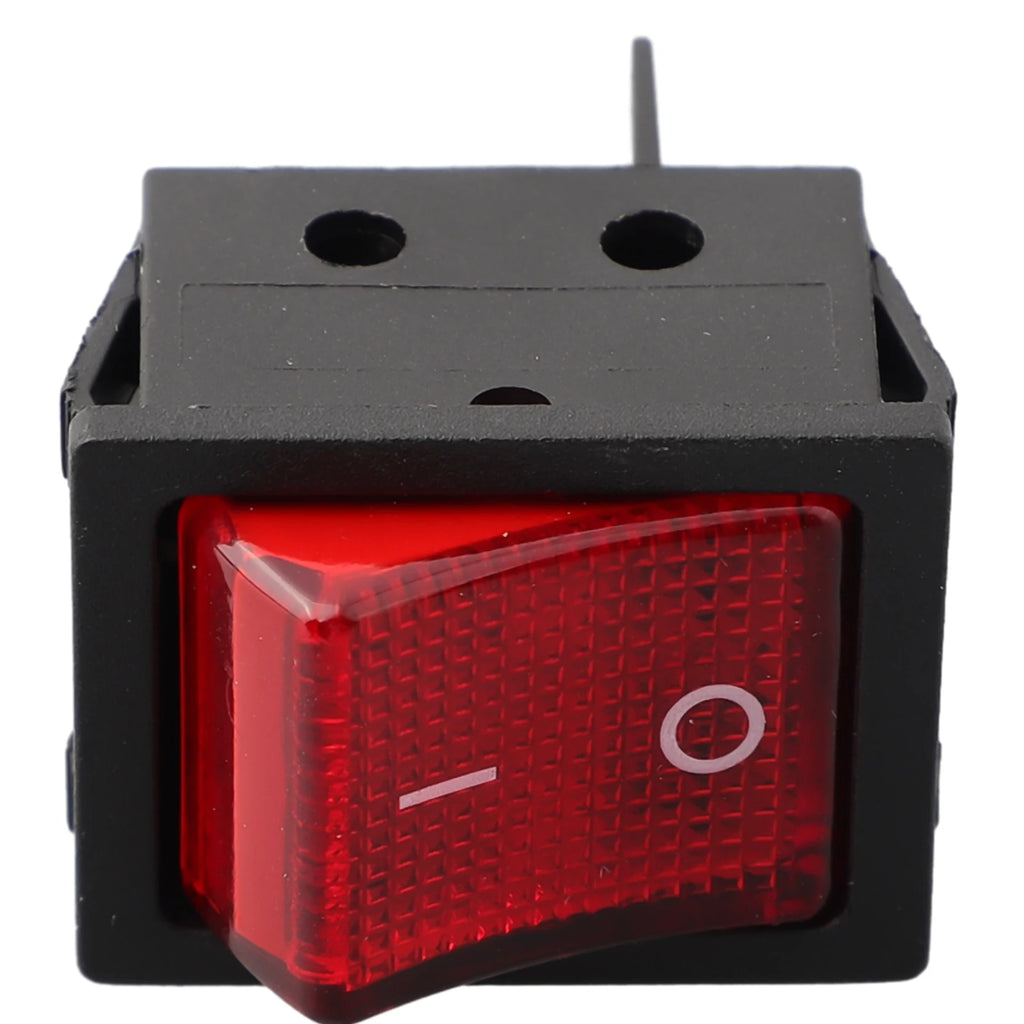 30A 250VAC 4-Pin Rocker Power Switch with Red LED Indicator Rocker Power Switch Oasis Select