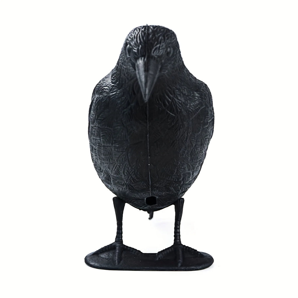 Simulation Black Raven Bird Crow Natural Prop Scary Pest Repellent Control Pigeon Repellent Raven Decoration Party Supplies Oasis Select