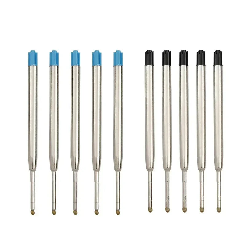 10/20/40Pcs L:3.9 In Ballpoint Pen Refills for Parker Pens Medium Point blue red Black Ink Rods for Writing Office Stationery Oasis Select 5pc Blue-5pc Black