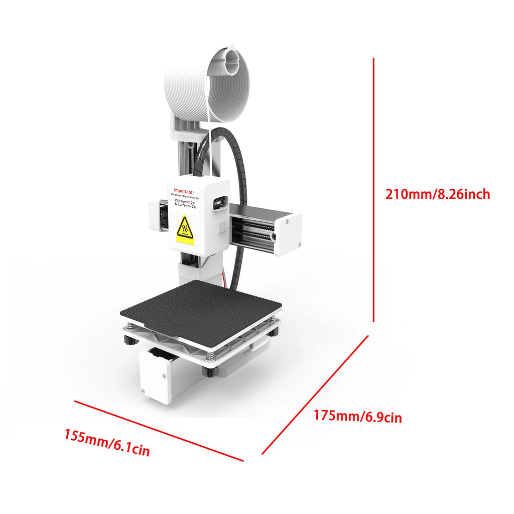 EasyThreed K10 Mini 3D Printer 100x100x100mm Build Size with One-Key Printing & Removable Platform, Ideal for Beginners & Kids Oasis Select