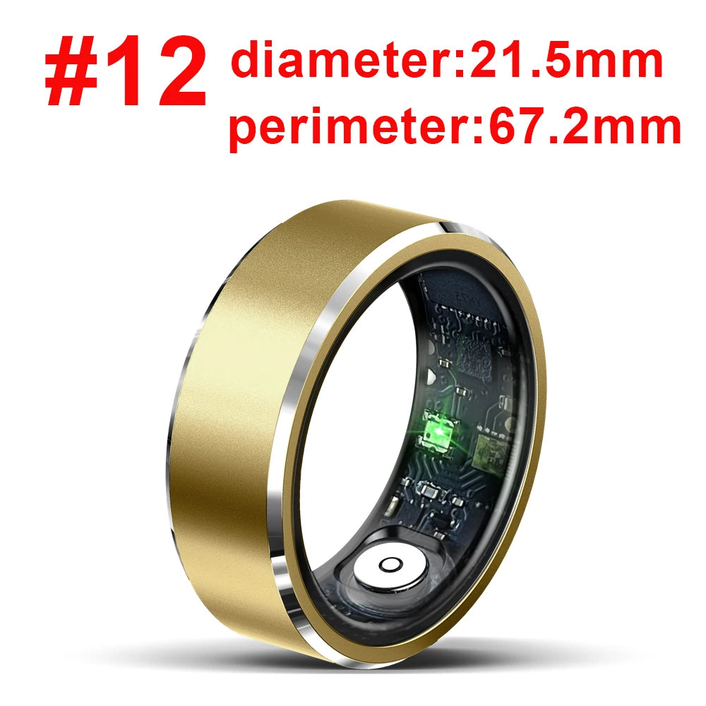 Smart Ring Bracelet Finger Digital Ring Heart Rate Monitoring Waterproof Sleep Remote Control Sports Rings Women Men Oasis Select GD 12
