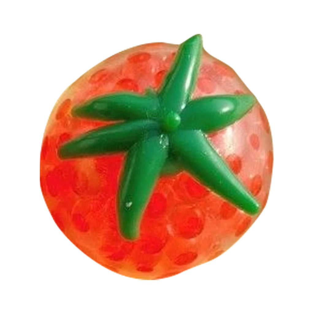 Fruit Squishy Squeeze Ball – Stress Relief Sensory Fidget Toy Squishy Fidget Toy Oasis Select Red One Size