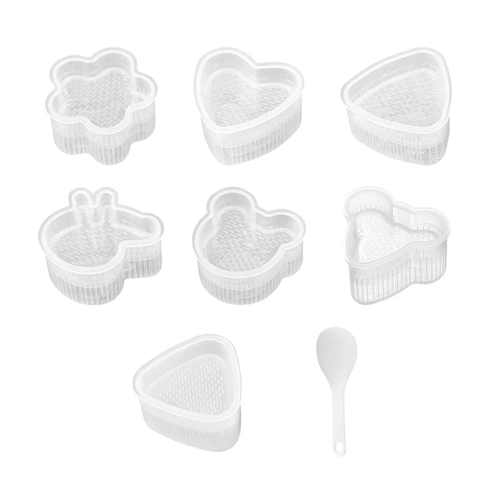 8Pcs Sushi Mold Rice Ball Molds Press Sushi Maker Triangle Mould Japanese Onigiri Rice Ball Bento Gadget Kitchen Accessories Oasis Select