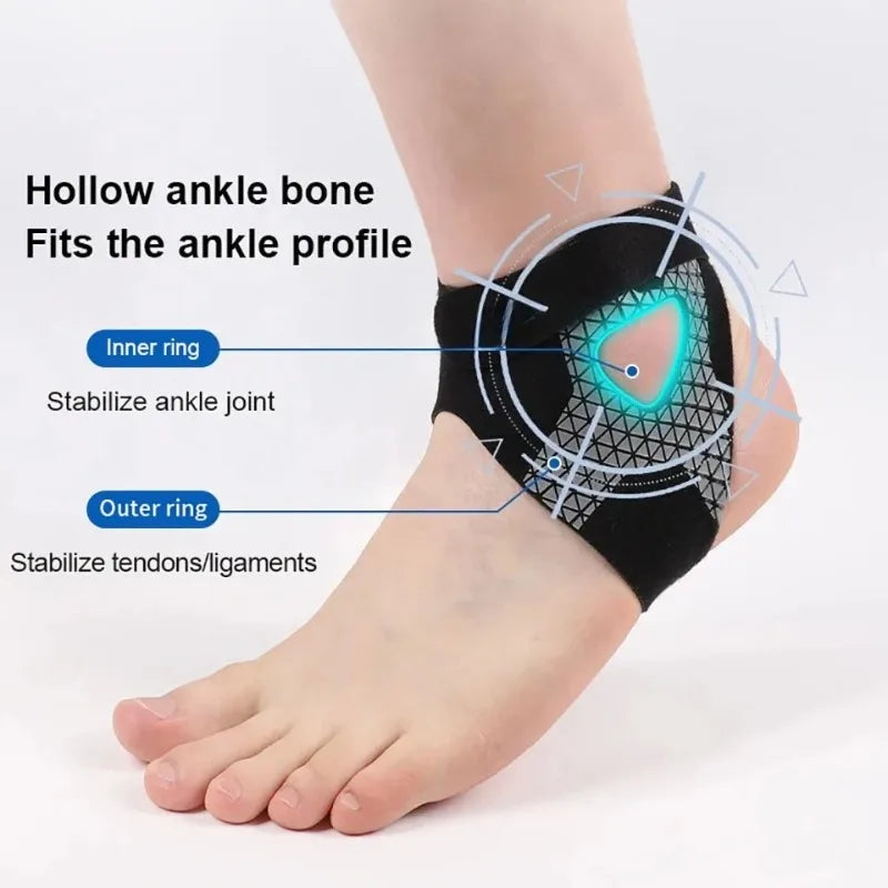 1-10pcs S/M/L Lightweight Breathable Ankle Brace Adjustable Strap Wrap Sports Injury Protection for Gym Sprain Prevention Oasis Select