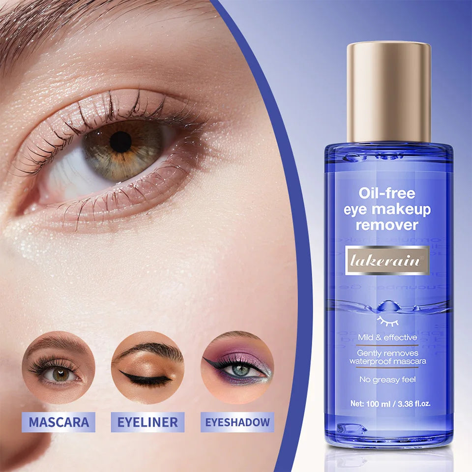 100ml Mild Oil-Free Eye Makeup Remover, Deep Cleansing Liquid Oasis Select