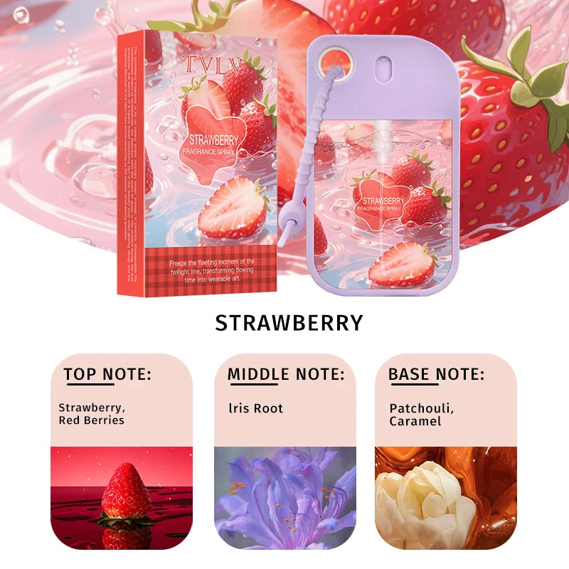 TVLV Strawberry Alcohol-Free Fragrance Spray 48ml – Gift Fragrance Body Spray Oasis Select 04 STRAWBERRY