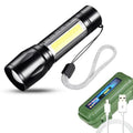 Portable Rechargeable Zoom LED Flashlight XP-G Q5 Mini Flash Light Torch Lantern 3 Lighting Modes Camping lamp Oasis Select 511 ZOOM