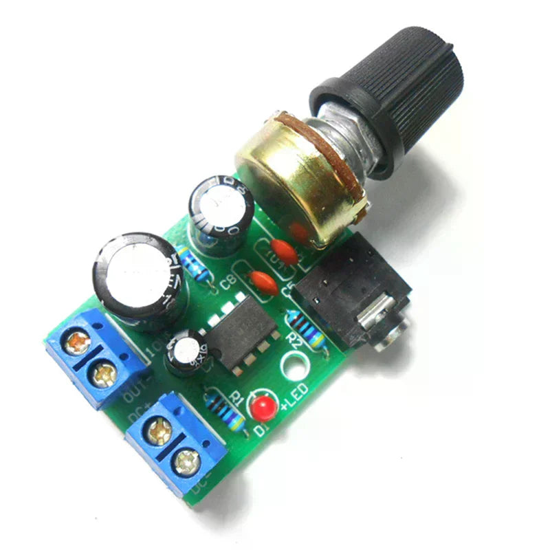 LM386 10W Audio Amplifier Board Mono 3.5mm DC 3-12V Volume Control Oasis Select