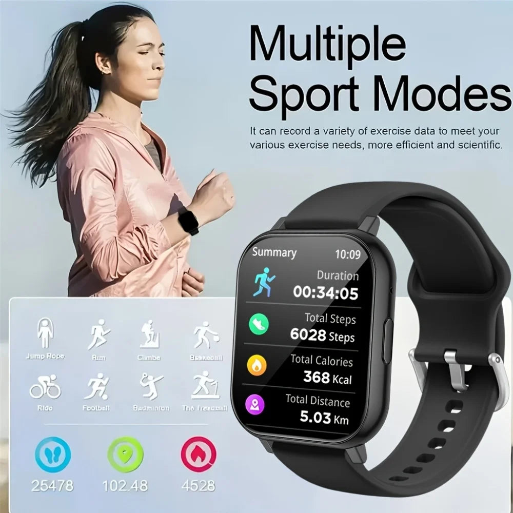 ERUN Smart Watch 1.83" Touch Screen – Activity & Call Tracker