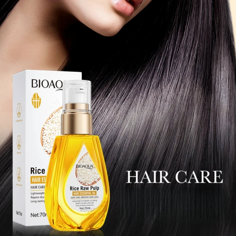 Rice Puree Hair Oil Conditioner – Keratin & Mineral Oils 70ml Hair Conditioning Oil Oasis Select