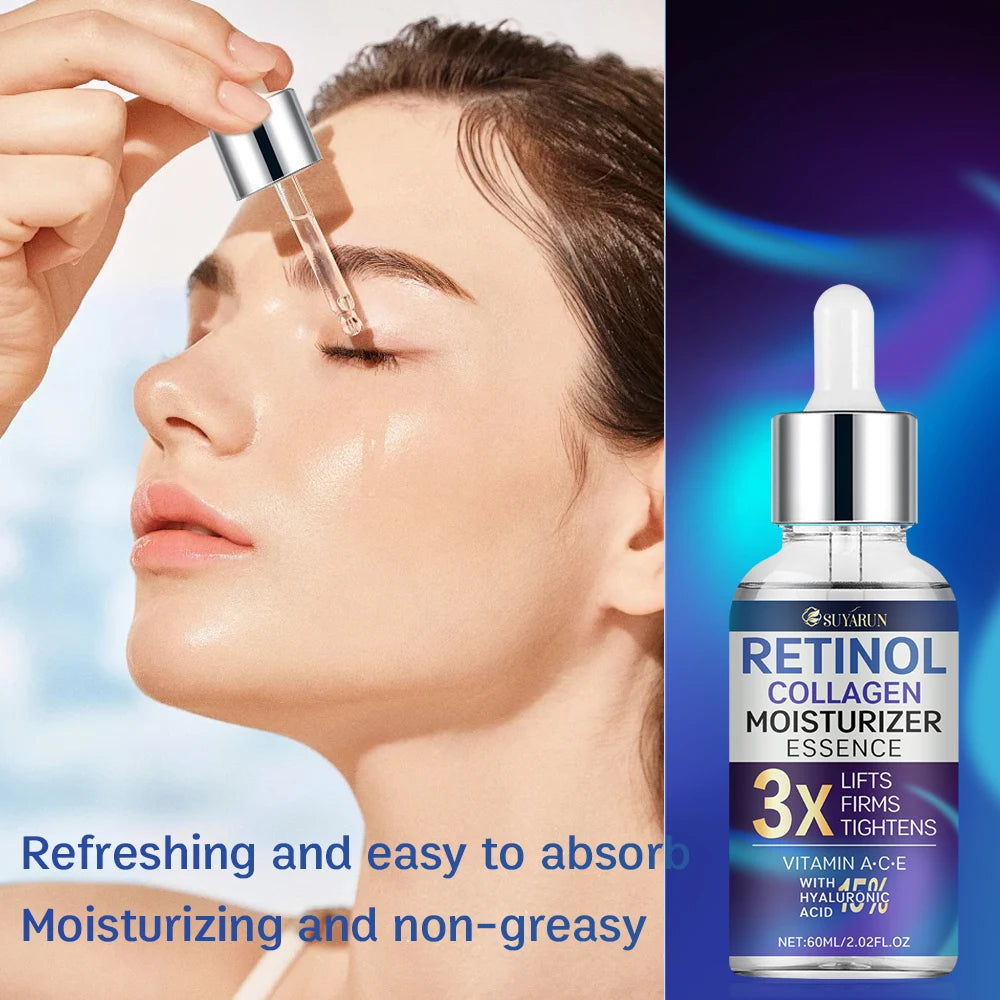 SUYARUN Retinol Collagen Anti-Aging Serum - Firming, Anti-Wrinkle, Hydrating, Elasticity Boost, 30ml for Women & Men. Oasis Select