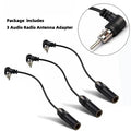 AM/FM Radio Antenna Adapter Stereo Audio Vehicle Aerial Extension Car Universal Elbow Male To Female Plug Cable Wire Oasis Select 3 PCS