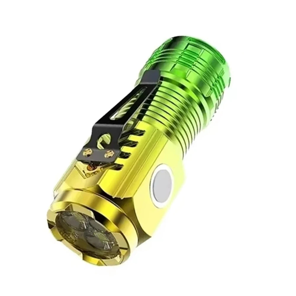 Mini Rechargeable LED Flashlight – 1000 Lumen, 5 Modes, Pen Clip
