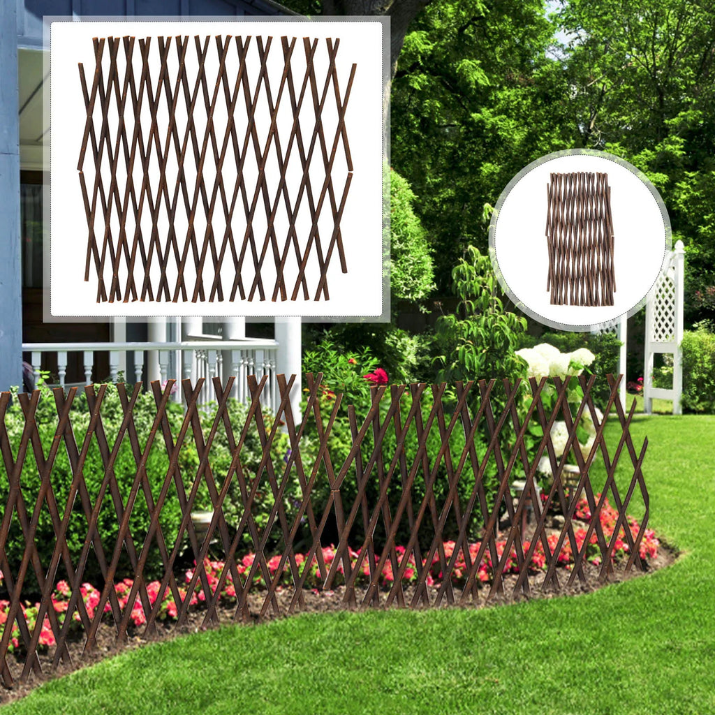 Expandable Wood Lattice Trellis Fence for Climbing Plants Garden Trellis Fence Oasis Select