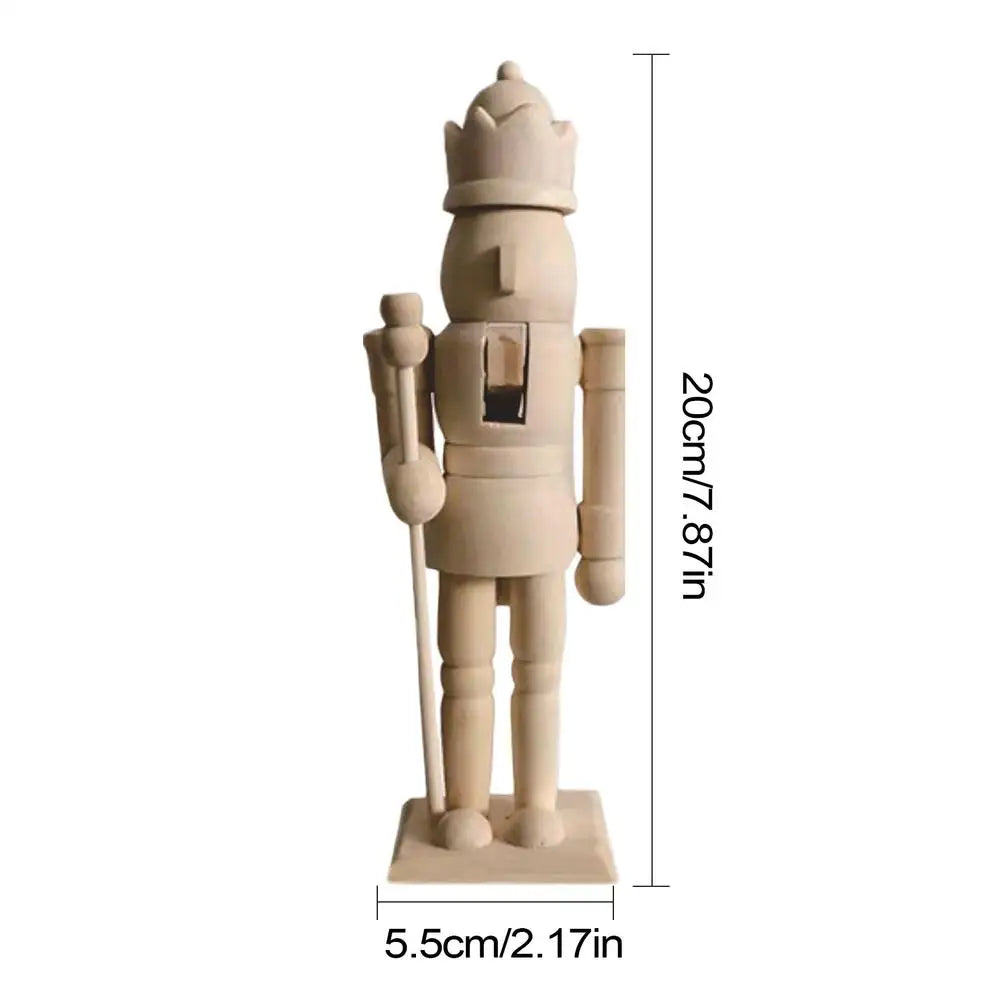 Paint Your Own Wooden Nutcracker Soldiers Wooden Unpainted Soldiers Wood Nutcracker Unfinished with Paint Kit for Kids Adults Oasis Select Section C