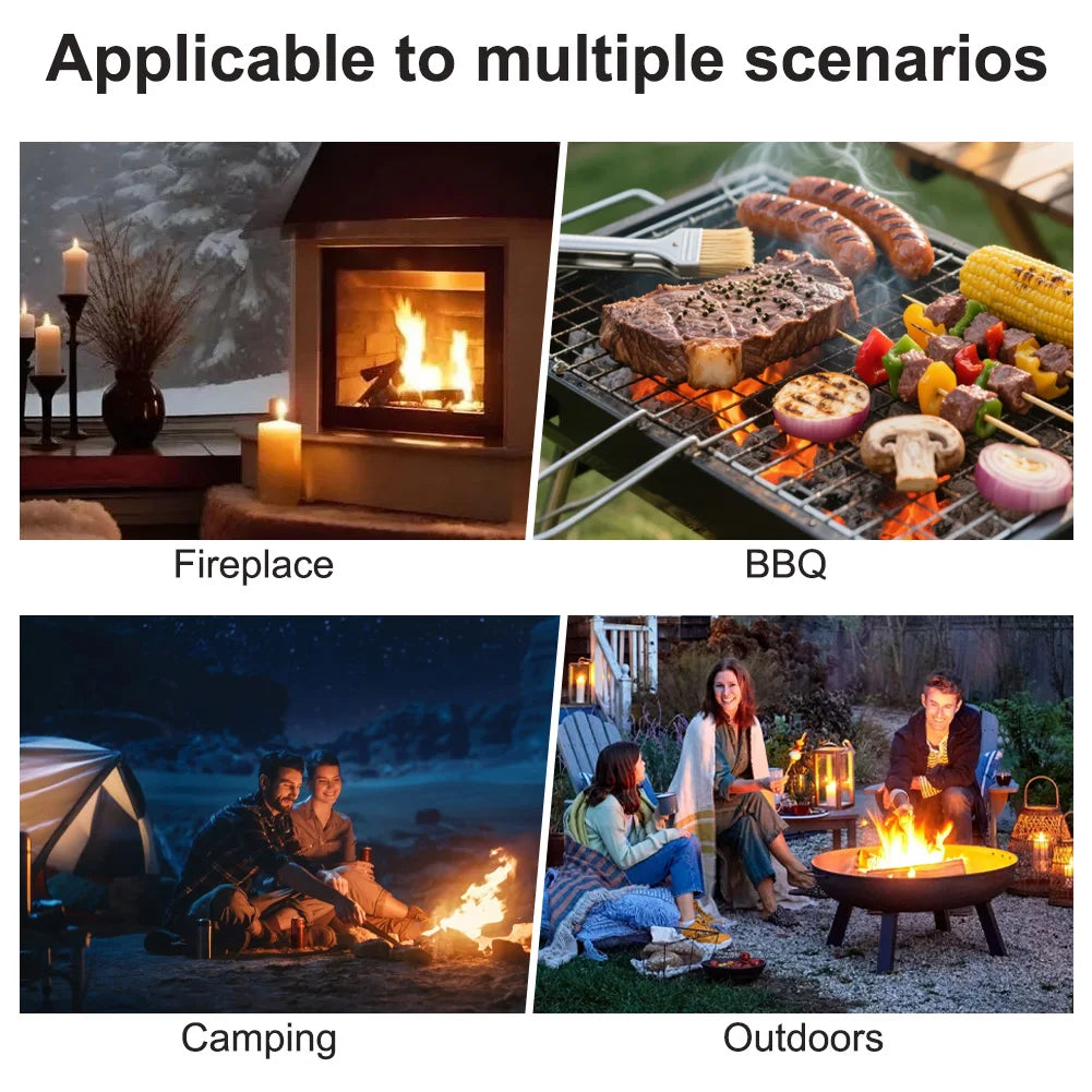 Wax-Infused Hemp Rope Fire Starters Kit – 4pc Weatherproof