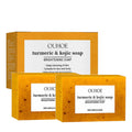 100g Turmeric Soap, Lemon Kojic Acid Soap, Shower And Facial Soap Body Care Face Cleanser Turmeric Soap Body and Face Cleaning Oasis Select 2pcs