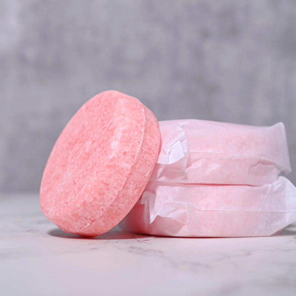 Damascus Rose Solid Shampoo Bar – Moisturizing 3-Pack | 60g