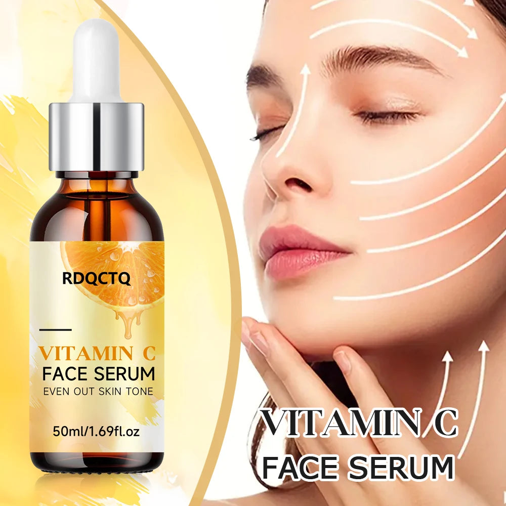 RDQCTQ Vitamin C Brightening Serum – Dark Spot Face Essence Vitamin C Face Serum Oasis Select