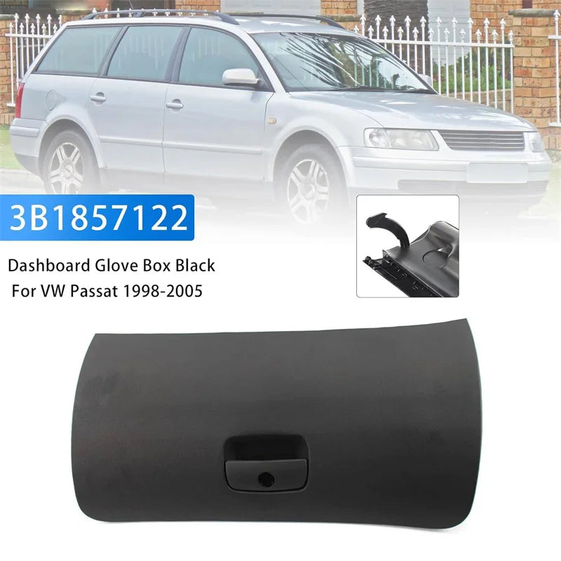 Glove Box Door Lid Assembly Door Lid Cover 3B1857122 For VW Passat B5 B5.5 1998-2005 Glove Box Drawer Cover Lid Oasis Select one size Black