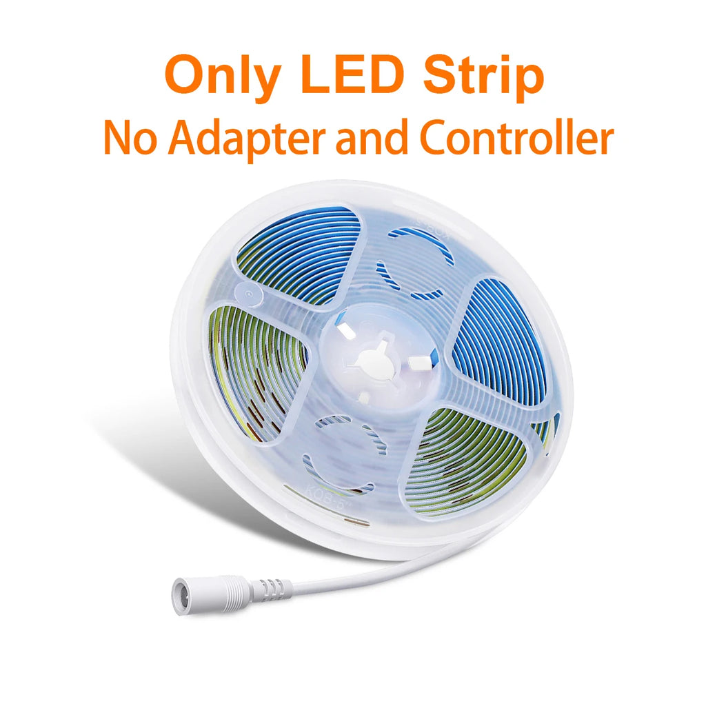 1m-5m Zigbee 3.0 COB LED Strip 12V Diode Tape 320LEDs/M Ra90 Smart Home Room Decor for Tuya APP Alexa Google Voice Control Oasis Select Only Lamp No Plug White 2m