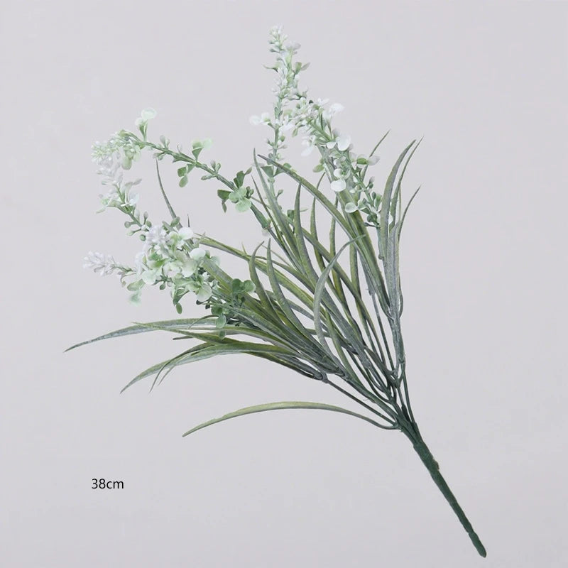 7-Branch 38cm Artificial Lavender Bouquet for Home Table Decor Hotel Wedding Floral Arrangement Fake Flower Oasis Select 7-Branch D-38cm
