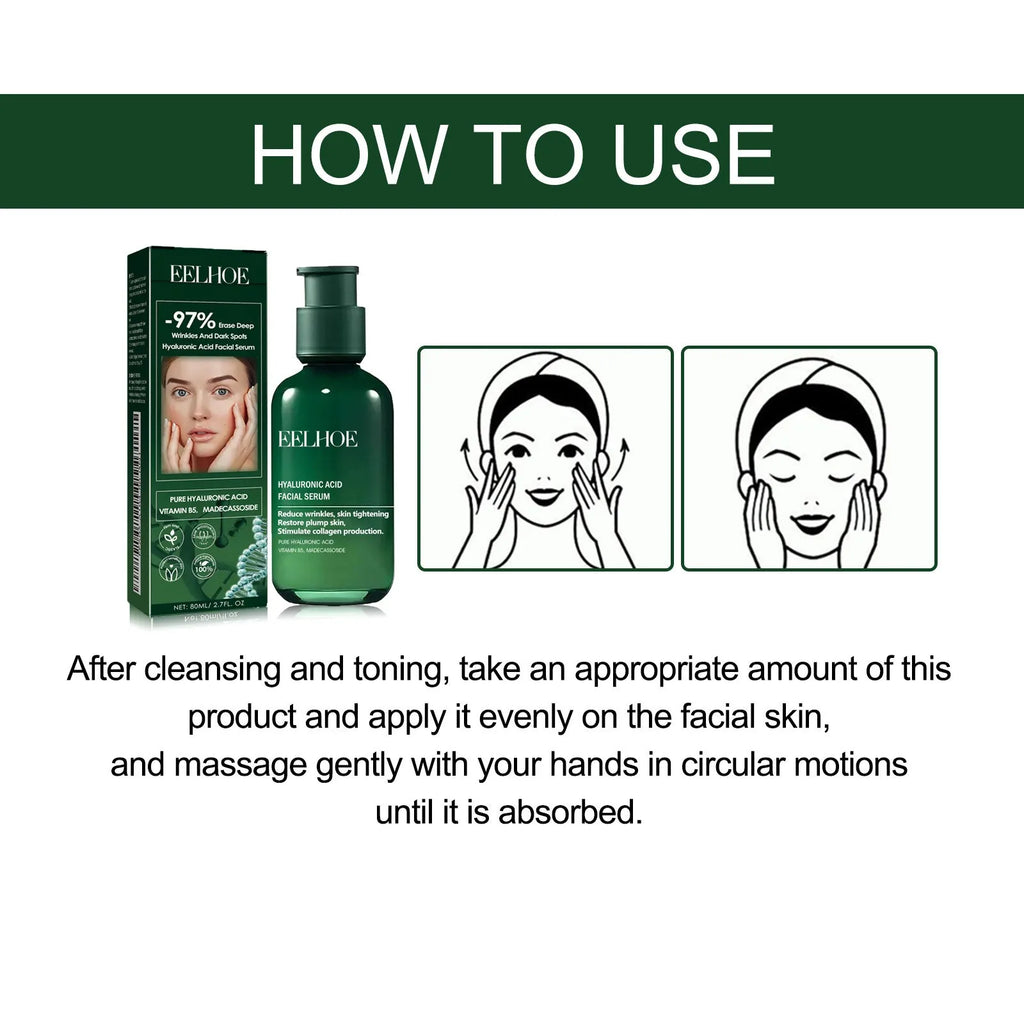 Facial Neck Skin Firming Regeneration Hyaluronic Acid Lifting Restore Plump Skin Anti-aging Wrinkles Moisturizing Essence Oasis Select