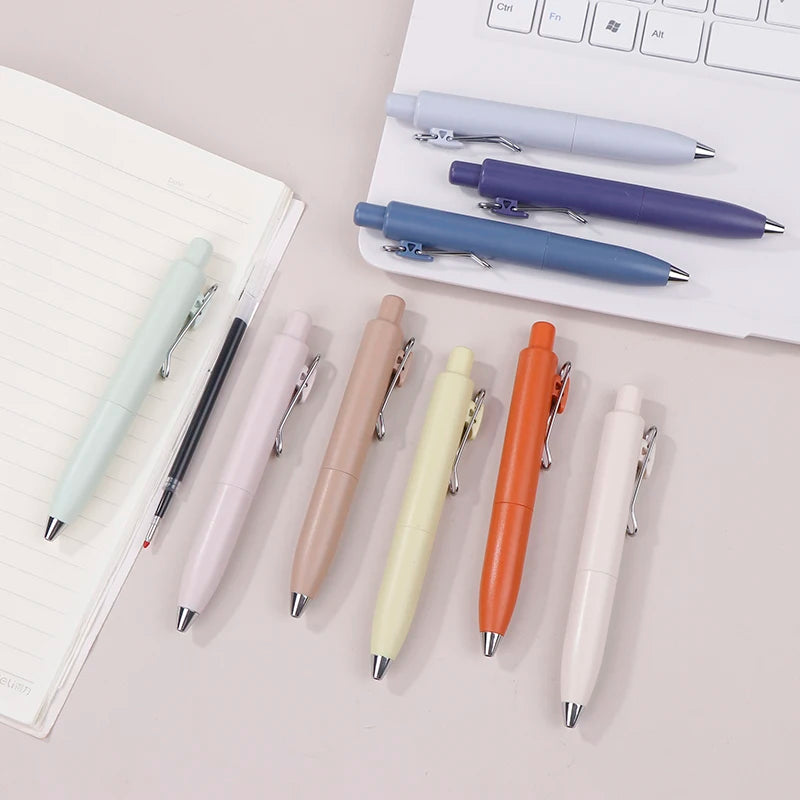 0.5mm Small Thick Core Fat Mini Pocket Pen Neutral Quick Dry Waterproof Uniball One Push Portable Oasis Select