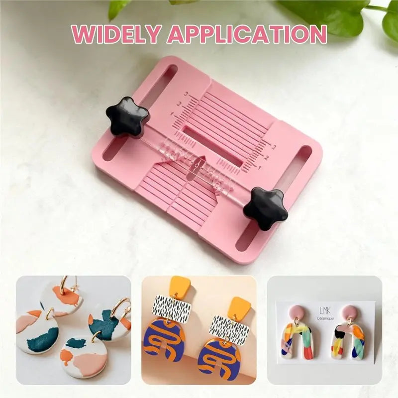 ~WISH Polymer Clay Earring Hole Drill Guide Kit With Drill Tool, Molds& Studs For Precise Hole Alignment-Easy DIY Jewelry Creati Oasis Select