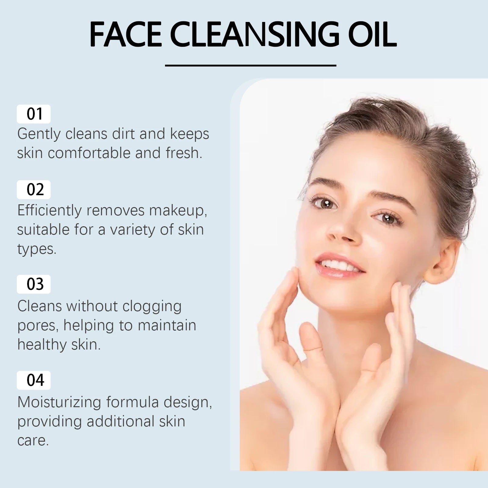 Makeup Remover Oil Purifying Pores Gentle Soothing for Face Eyes Lips Non-Tightening Refreshing Moisturizing Facial Cleanser Oil Oasis Select