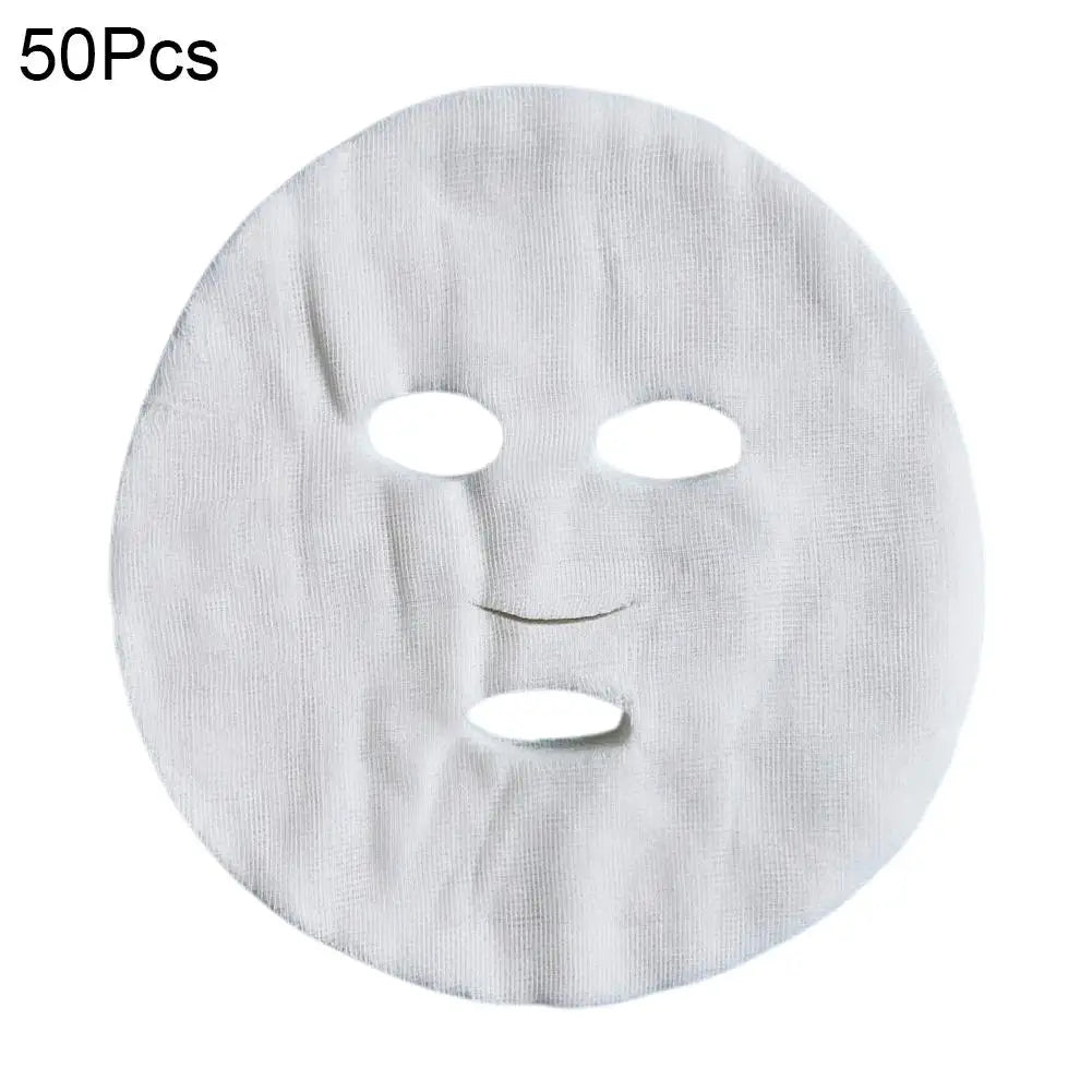 50PCs Gauze Face Mask Sheet Precut DIY Mask Sheet Strong Water Absorption Disposable Facial Mask Sheets for Skin Care Salon SPA Oasis Select A-50PCS