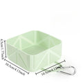1pcs Portable Silicone Pet Collapsible Travel Outdoor Water Food Feeder Bowl for Dogs Cats Lightweight Camping Walking Pet Bowl Oasis Select Green