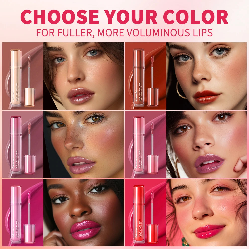 Waterproof Lip Gloss Long Lasting Moisturizing Halo Dyeing Mirror Glass Shine Color Cosmetics Care Oil Plumper Oasis Select
