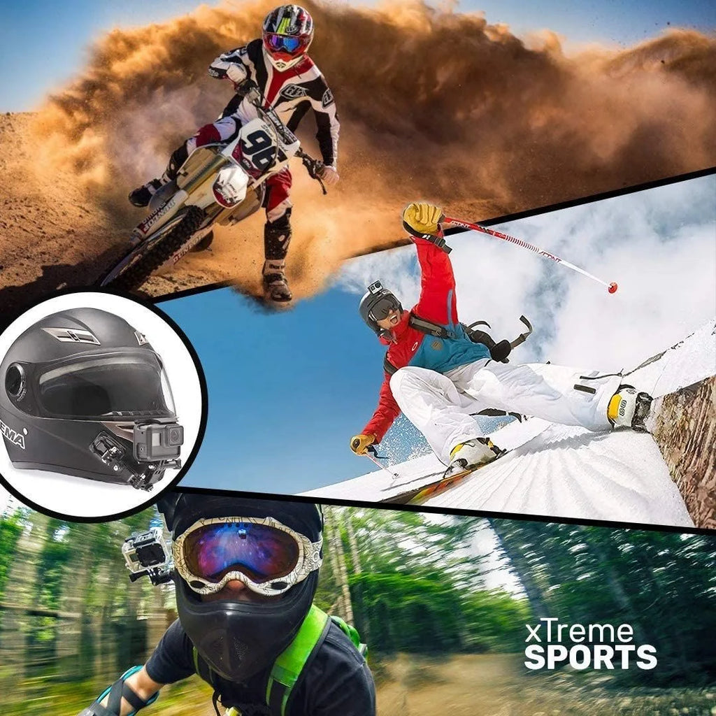 Rotary Extension Arm Helmet Mount for Insta360, GoPro & DJI