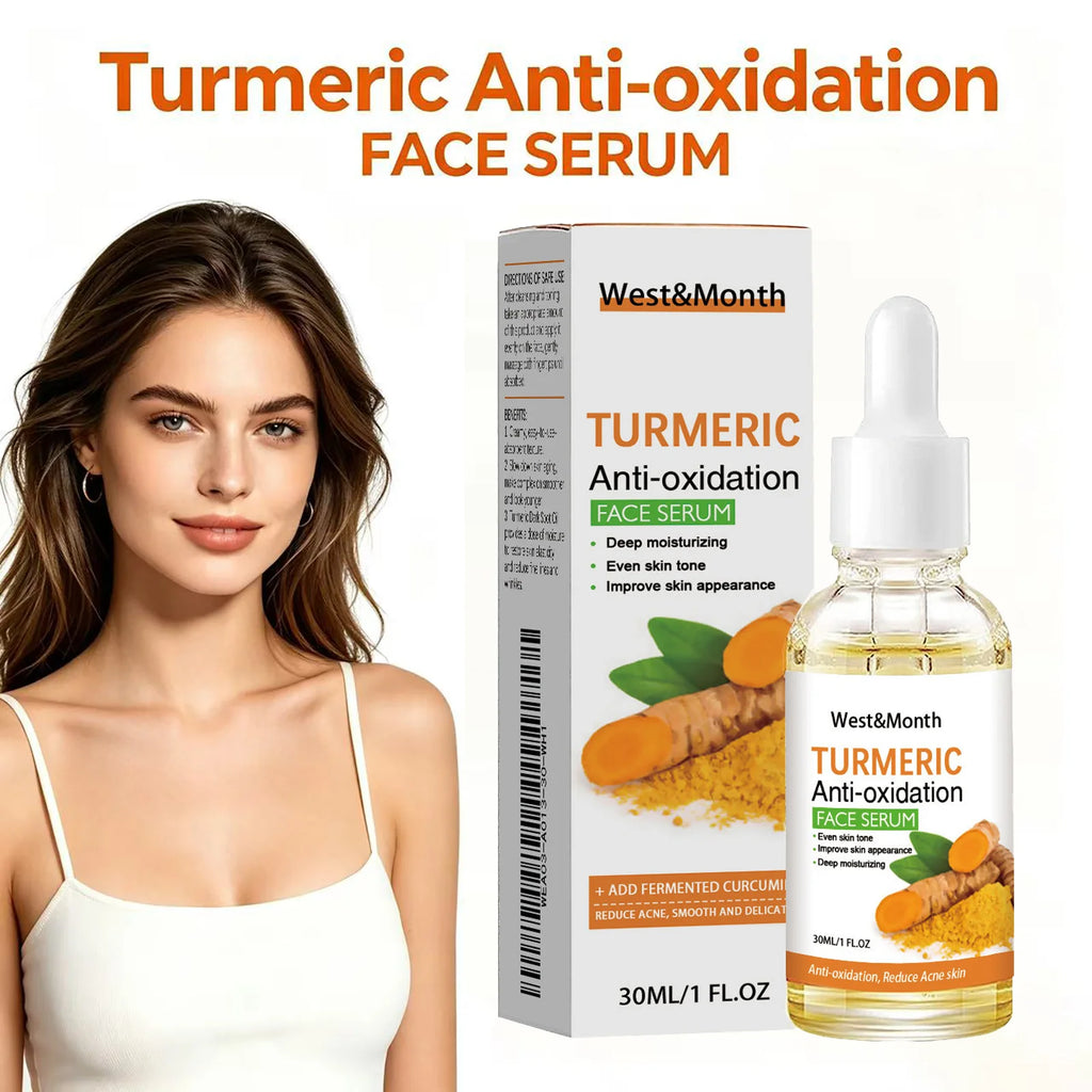 Turmeric Anti-oxidation Face Serum 30ml Hydrating Moisturizing Facial Skin Care Essence for All Skin Types Soft Delicate Skin Oasis Select