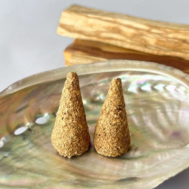 Palo Santo Incense Cones original Handmade Home Fragrance Yoga Meditation Incense Towers White Sage Purification Space Aroma Oasis Select
