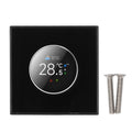 Smart Knob Thermostat Accurate 1.32in Screen 95~240VAC Intuitive Water Heating Digital Thermostat Temp Controller for Home Oasis Select black