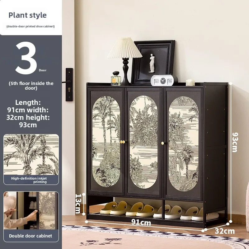 Shoe cabinet, multi-layer indoor corridor outside the door of the home, simple storage cabinet, dustproof, new storage cabinet Oasis Select Sanmen 7
