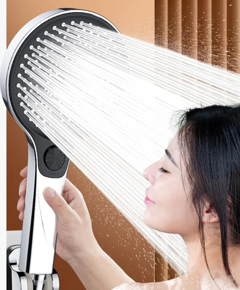 New 135mm Big Panel Shower 3 Modes Adjustable Water Saving Shower High Pressure Showerhead With Filter Bathroom Massage Shower Oasis Select