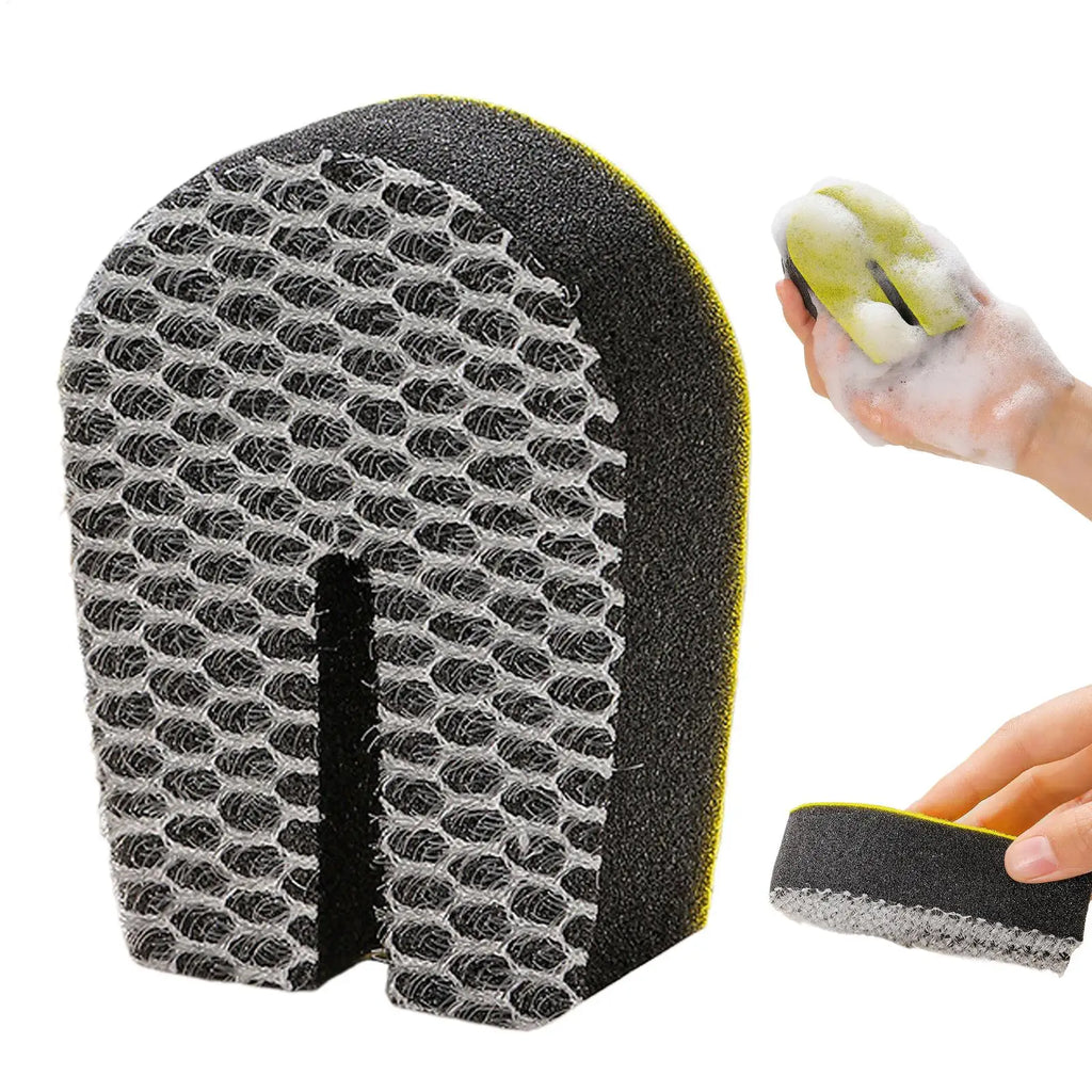 Kitchen Cleaning Sponges 1PC U-shaped Sponge Cleaning Brush Double-sided Dishwashing Sponge Wiping Scouring Pad Cleaning Oasis Select