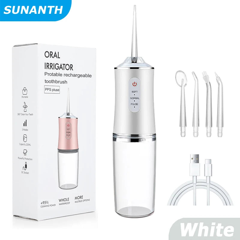 2026 Hot Sale！Oral Irrigator Dental Water Jet Flosser Appliance Pick Floss Dentistry Mouth Washing Machine Teeth Cleaning Tools Oasis Select 059-White